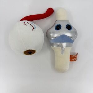 Giant Microbes Knee Replacement & Eye Optic Nerve Stuffed Plush Bundle